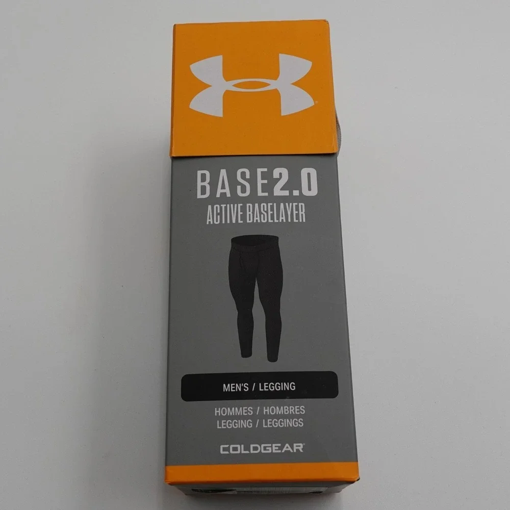 Under Armour Base 2.0 Legging Mens 2XL Black ColdGear Active Baselayer 1343247